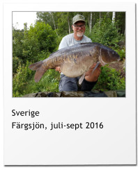 Sverige Färgsjön, juli-sept 2016